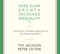 Tim Jackson and Peter Victor — Does slow growth increase inequality, A stock-flow consistent explorationo of the Piketty hypothesis
