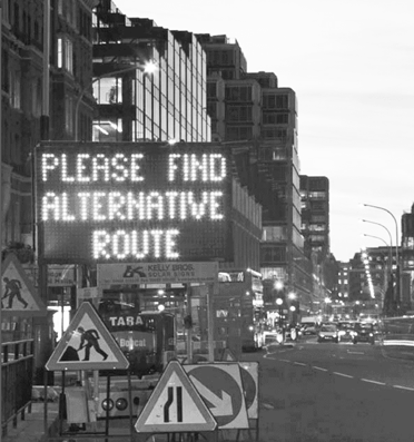 Please find alternative route